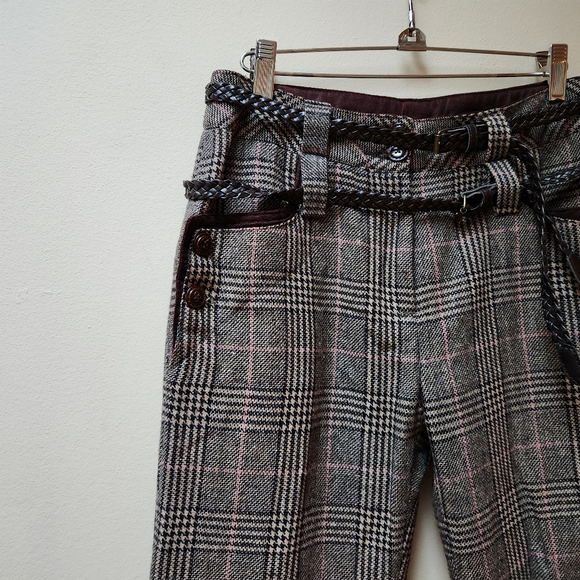 Vintage Y2K Brown Plaid Pants - Picture 2 of 8
